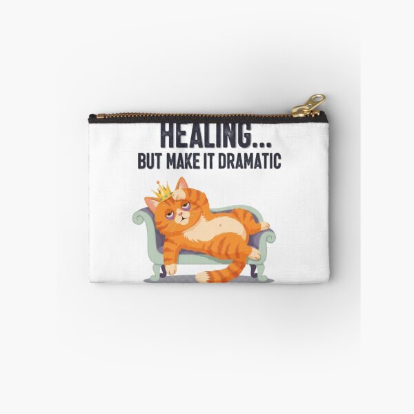 Item preview, Healing But Make It Dramatic | Funny Sassy Relatable Quote Sticker designed and sold by ZekoStick.