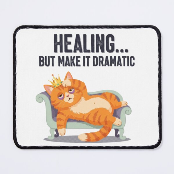 Item preview, Healing But Make It Dramatic | Funny Sassy Relatable Quote Sticker designed and sold by ZekoStick.
