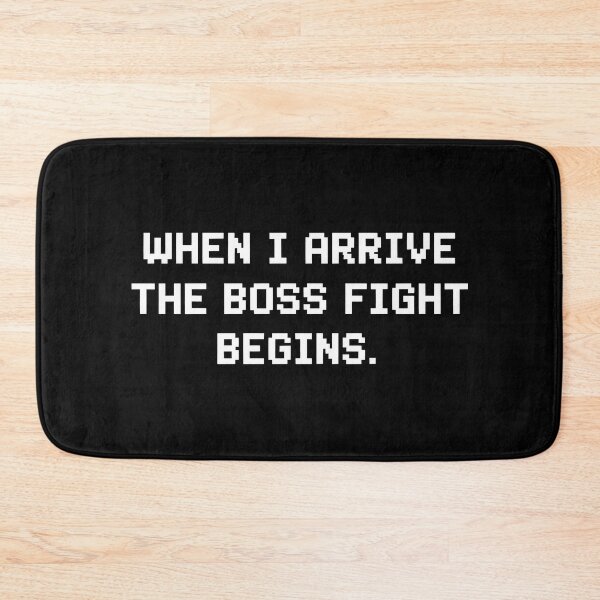 Item preview, When I Arrive The Boss Fight Begins – Funny Retro Gamer Design designed and sold by Fuechse.