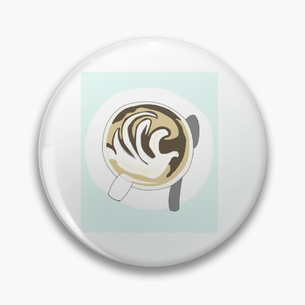 Item preview, Cappuccino Illustration with Mint Background designed and sold by Najomiartstudio.