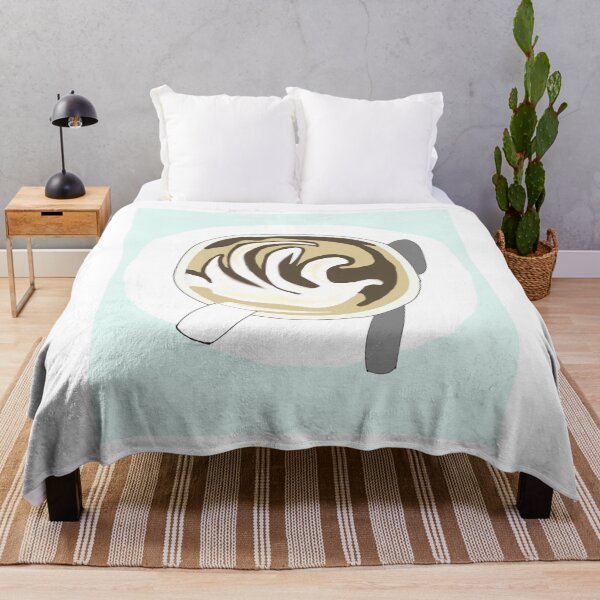 Item preview, Cappuccino Illustration with Mint Background designed and sold by Najomiartstudio.