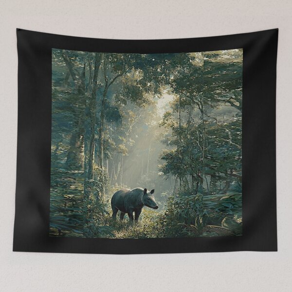 Item preview, Surreal Tapir in Vibrant Rain Forest Bulk #13 designed and sold by Helios Be. Lavsh.