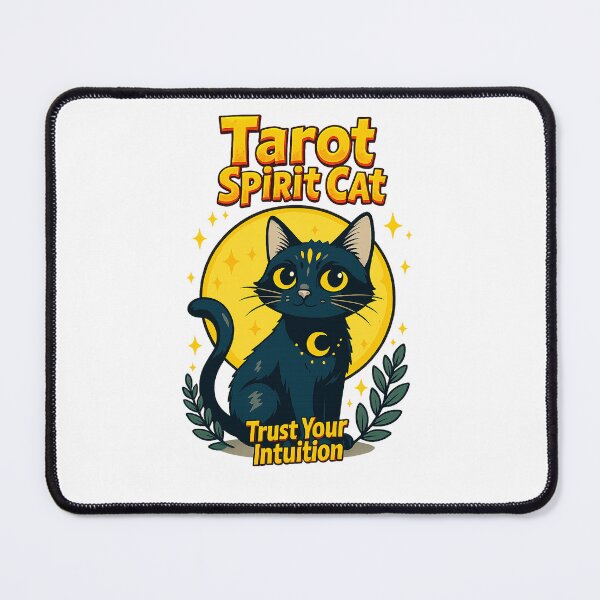 Item preview, Mystical Cat with Moon and Stars designed and sold by Black Cat Merch Company.