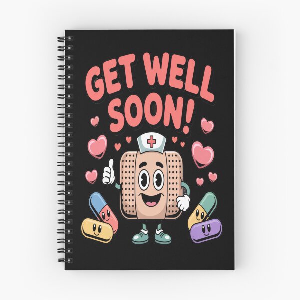 Item preview, Cute Nurse Bandage Get Well Soon - Thumbs Up Recovery Cartoon designed and sold by Midnight Veil Designs.