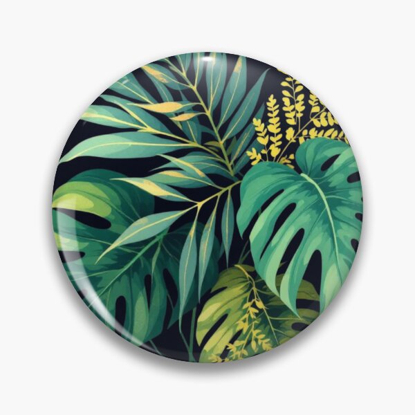 Item preview, Tropical Leaf Silhouette Abstract on Dark Background designed and sold by DesigntshirtWB.