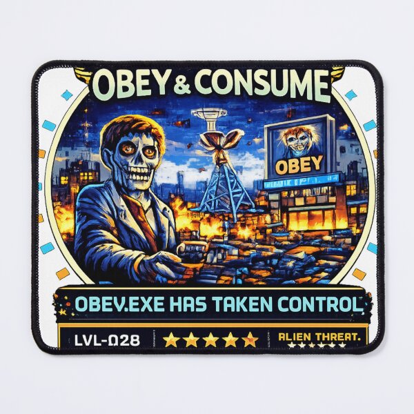 Item preview, They Live – Pixel Invasions Badge designed and sold by Xeiboo.