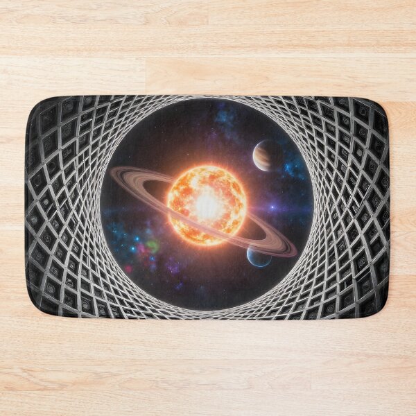 Item preview, Solar System Vortex Tunnel – Futuristic Cosmic Space Portal Art designed and sold by Uglyandcute.
