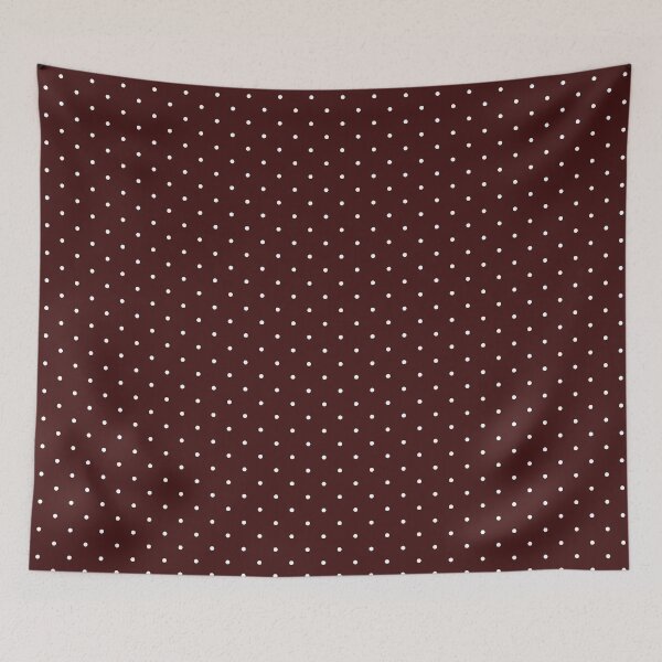 Item preview, Dark burgundy and white Polka dot pattern designed and sold by RishabhArts1.