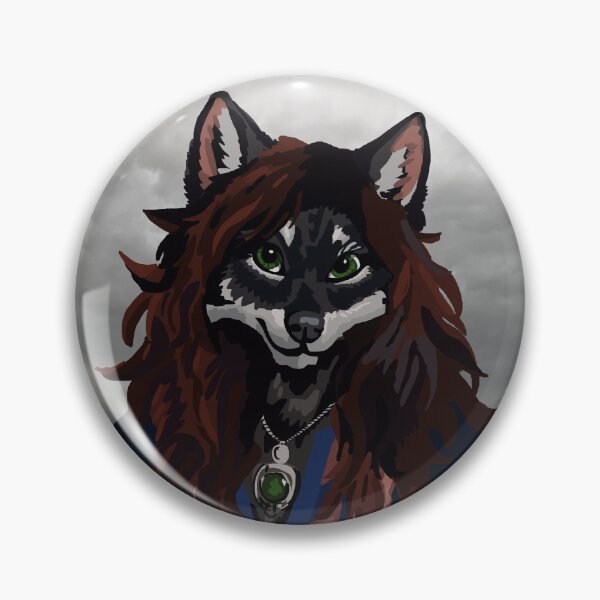Item preview, Arms Akimbo Grey Wolf Woman designed and sold by KlakkDrawsStuff.