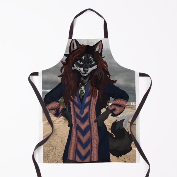Item preview, Arms Akimbo Grey Wolf Woman designed and sold by KlakkDrawsStuff.
