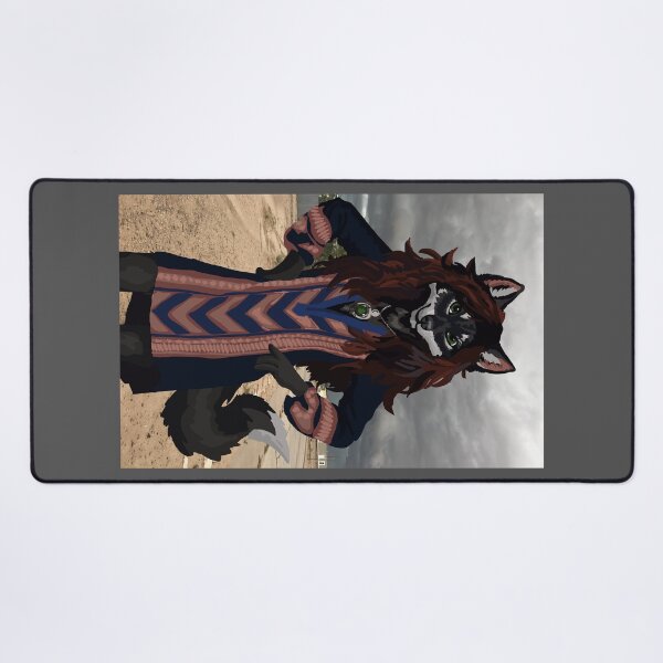 Item preview, Arms Akimbo Grey Wolf Woman designed and sold by KlakkDrawsStuff.
