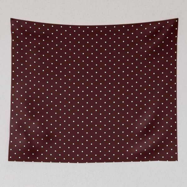 Item preview, Dark burgundy and white Polka dot pattern designed and sold by RishabhArts1.