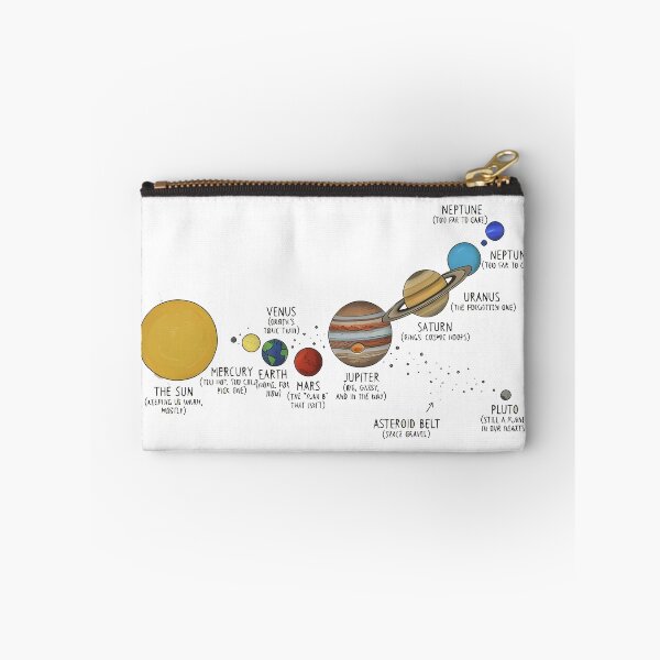 Item preview, Cute Solar System Illustration T-Shirt – Funny Hand Drawn Space Planets Design designed and sold by Uglyandcute.