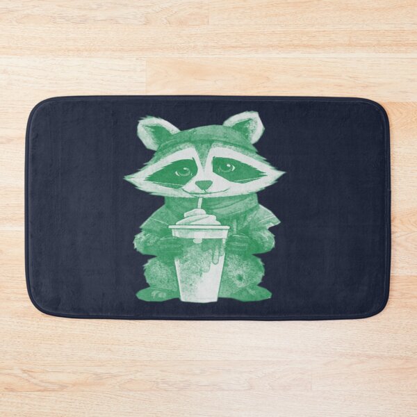 Item preview, Raccoon Drinking Iced Coffee designed and sold by kinpirks.
