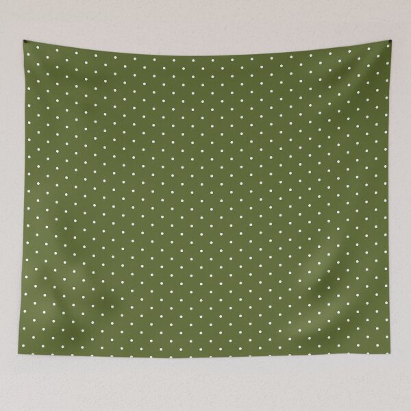 Item preview, Olive green and white Polka dot pattern designed and sold by RishabhArts1.