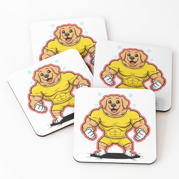 Item preview, Muscular Dog Mascot Cartoon Art designed and sold by PriyankaSonara.