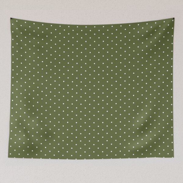 Item preview, Olive green and white Polka dot pattern designed and sold by RishabhArts1.