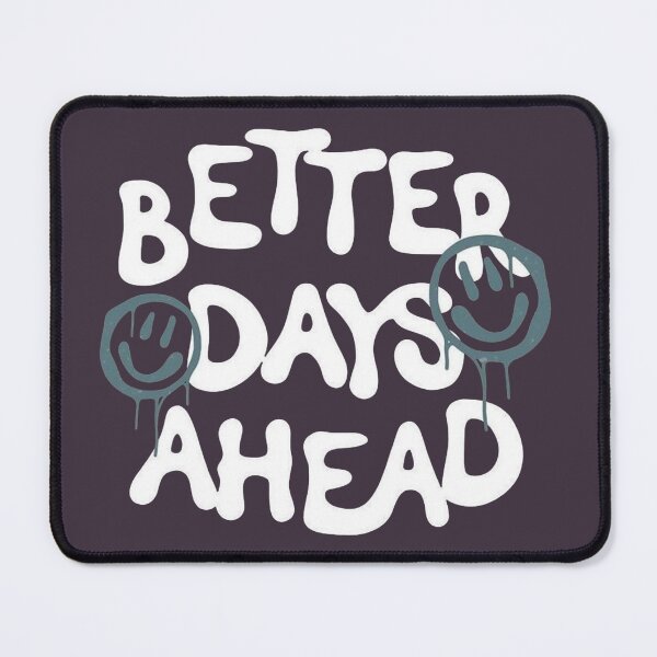 Item preview, Better Days Ahead - Smiley Face Graffiti Streetwear designed and sold by GunnuDesigns.