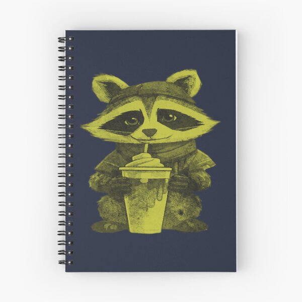 Item preview, Raccoon Drinking Iced Coffee designed and sold by kinpirks.