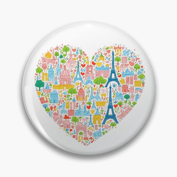 Item preview, Paris Travel City Heart designed and sold by Digiheart.