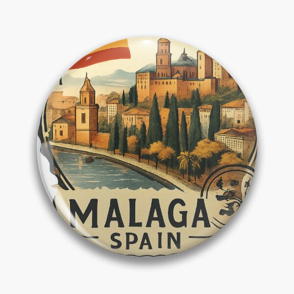 Artikelvorschau, Malaga, Spanien – Reisekunst entworfen und verkauft von vectcd.
