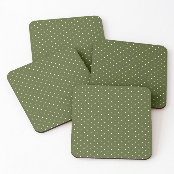 Item preview, Olive green and white Polka dot pattern designed and sold by RishabhArts1.