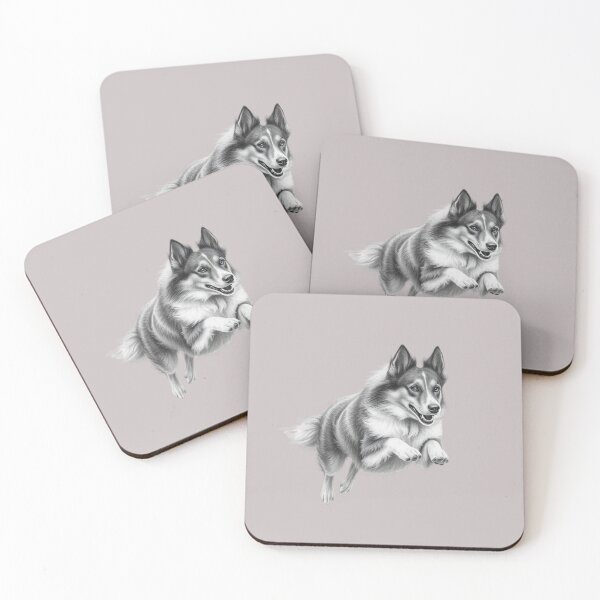 Item preview, Running Collie Dog - Pencil Art Black and White designed and sold by MMPrintsDesign.