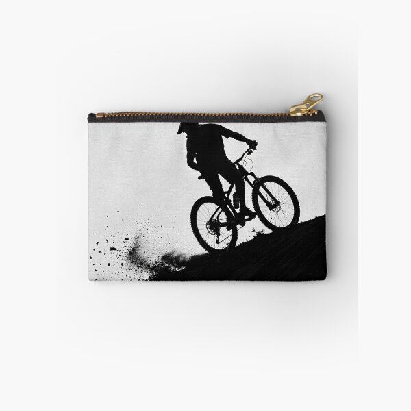 Item preview, Downhill Momentum — Mountain Biker Silhouette in Motion designed and sold by thebigleebowski.