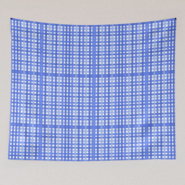 Item preview, Blue Gingham Check Pattern – Classic Plaid Geometric Design designed and sold by Artsy Corner.