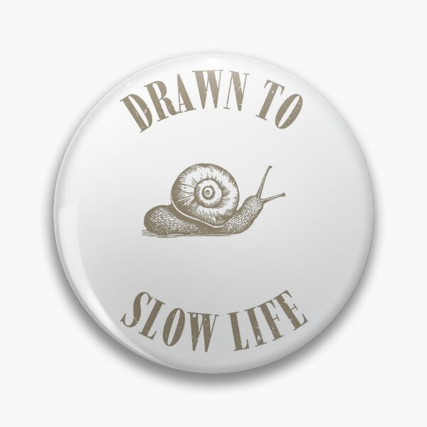 Item preview, Drawn To Slow Life – Snail Slow Living Vintage Illustration designed and sold by Inkwood Studio Designs.