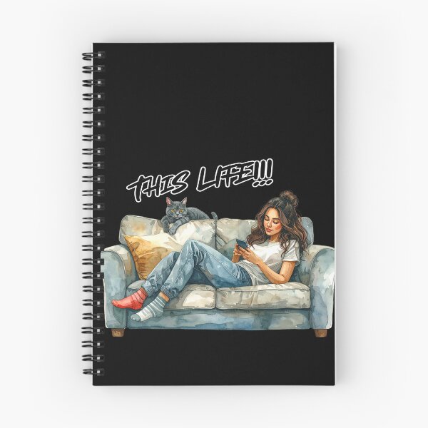 Item preview, This life, single with a grey cat designed and sold by LiskoDesign.