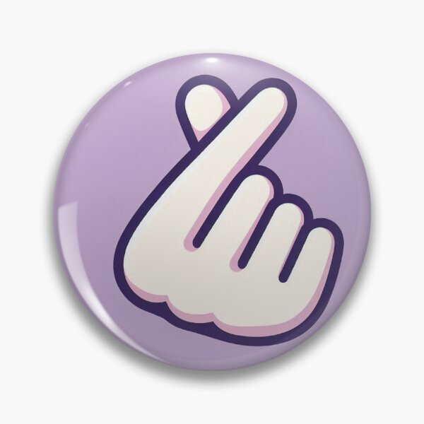 Item preview, AESTHETIC MINIMALIST KPOP FINGER HEART designed and sold by CreativeIAV.