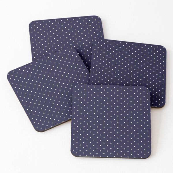 Item preview, Navy blue and white Polka dot pattern designed and sold by RishabhArts1.