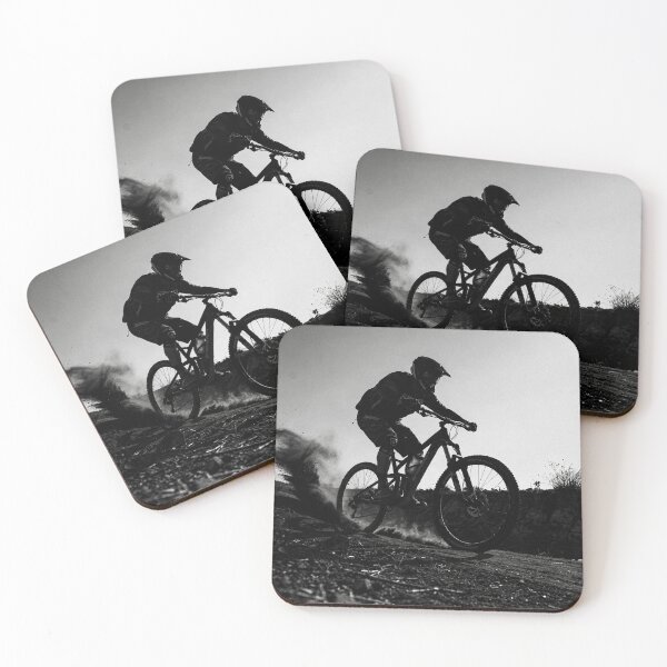 Item preview, Trail Charge — Mountain Biker Powering Through Dust designed and sold by thebigleebowski.