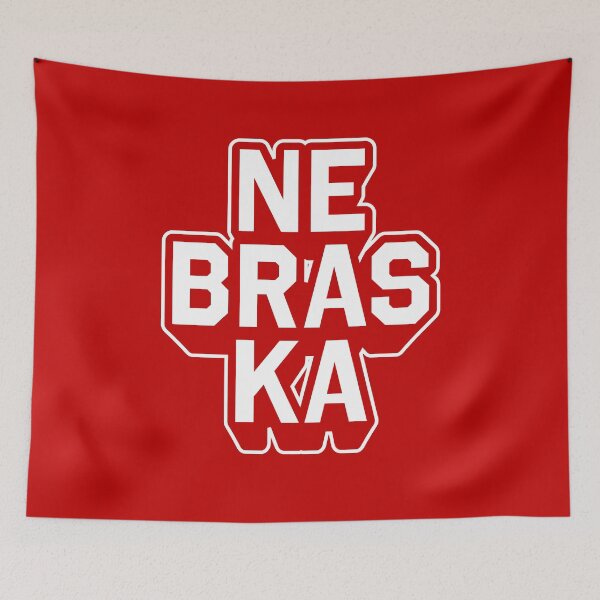 Item preview, Nebraska Retro Varsity - Hometown Pride & Streetwear Block Typography designed and sold by MZS Studio.