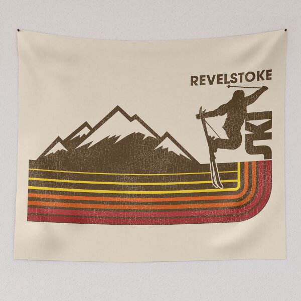 Artikelvorschau, Ski Revelstoke Mountain Resort 70er 80er Jahre Skistil Streifen entworfen und verkauft von ourkid.