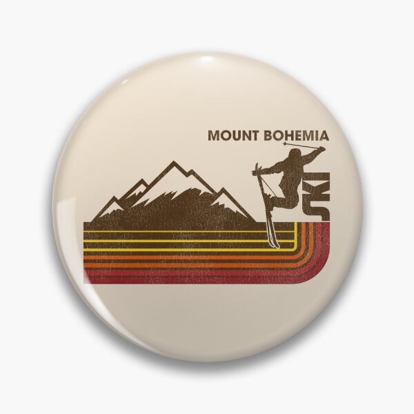 Item preview, Ski Mount Bohemia 70s 80s Skiing Style Stripe designed and sold by ourkid.