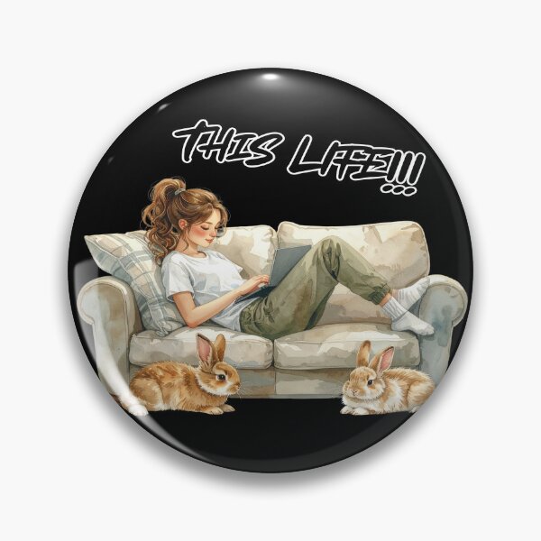 Item preview, This life, single with fluffy bunnies designed and sold by LiskoDesign.