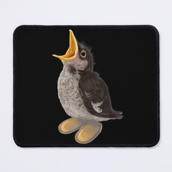 Item preview, Little Tired Bird, handpainted Painting designed and sold by AK-Hevonen.