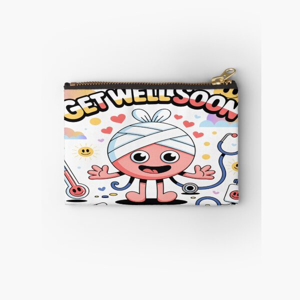 Item preview, Get Well Soon Bandaged Buddy - Cheerful Cartoon Recovery Friends designed and sold by Midnight Veil Designs.