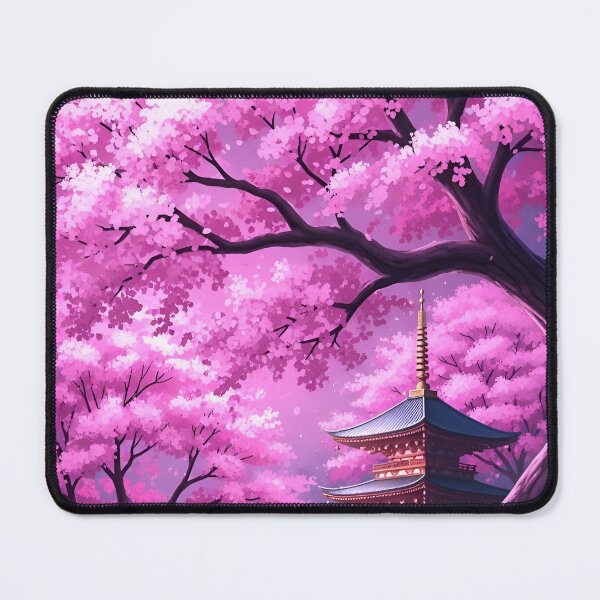 Item preview, Glowing Cherry Blossom Trees with Pagoda designed and sold by avwear.