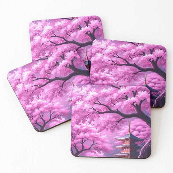 Item preview, Glowing Cherry Blossom Trees with Pagoda designed and sold by avwear.