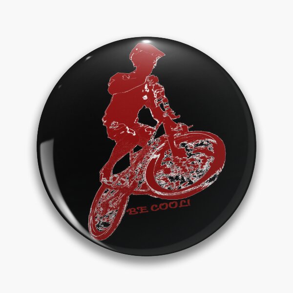 Item preview, Cyclist jumping on a downhill bike designed and sold by pixperienz4u.