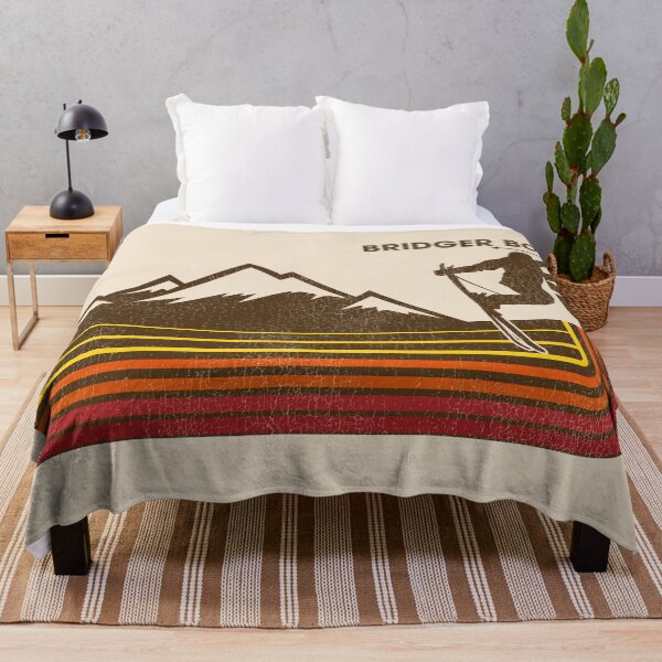 Item preview, Ski Bridger Bowl Montana 70s 80s Skiing Style Stripe designed and sold by ourkid.