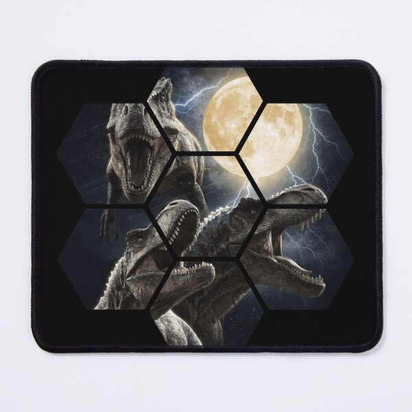 Item preview, Epic T-Rex Under Moon Lightning Dinosaur designed and sold by NovaNookStudio.