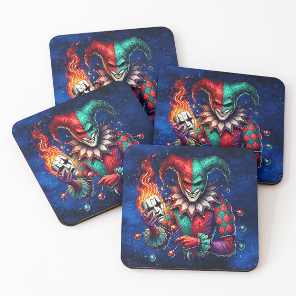 Item preview, Evil Court Jester – Flamebound Harlequin Fantasy Art designed and sold by MysticOzzy.