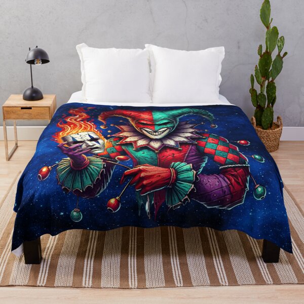 Item preview, Evil Court Jester – Flamebound Harlequin Fantasy Art designed and sold by MysticOzzy.