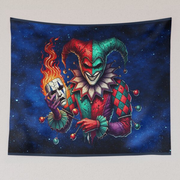 Item preview, Evil Court Jester – Flamebound Harlequin Fantasy Art designed and sold by MysticOzzy.
