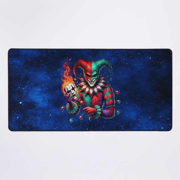 Item preview, Evil Court Jester – Flamebound Harlequin Fantasy Art designed and sold by MysticOzzy.