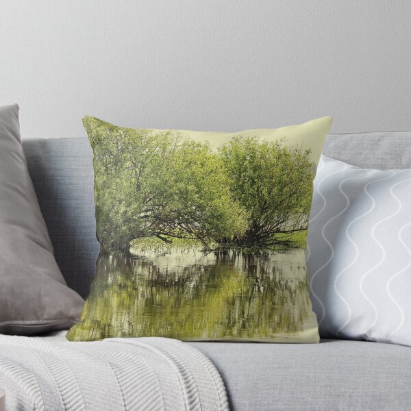 Item preview, Two trees in a spring floodplain - retro photo. designed and sold by NaturePhotography.